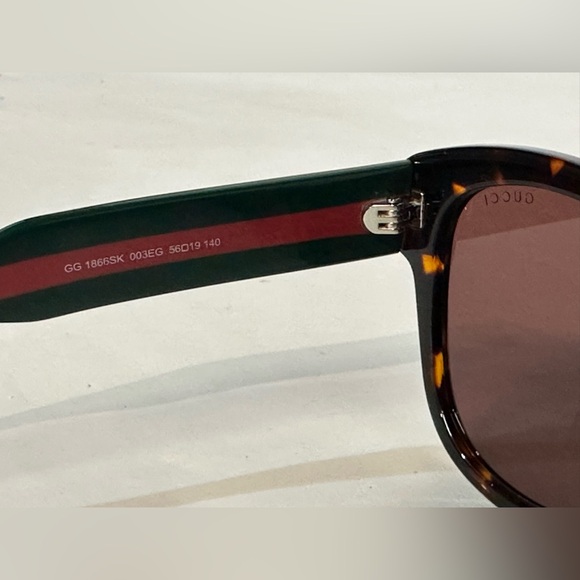 Gucci Melange Burgundy Havana Butterfly Sunglasses GG Shades Classic Colors NEW - Picture 9 of 9